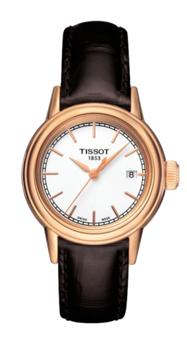 Tissot Carson Quartz 29.7 Rose Gold PVD / White / Strap